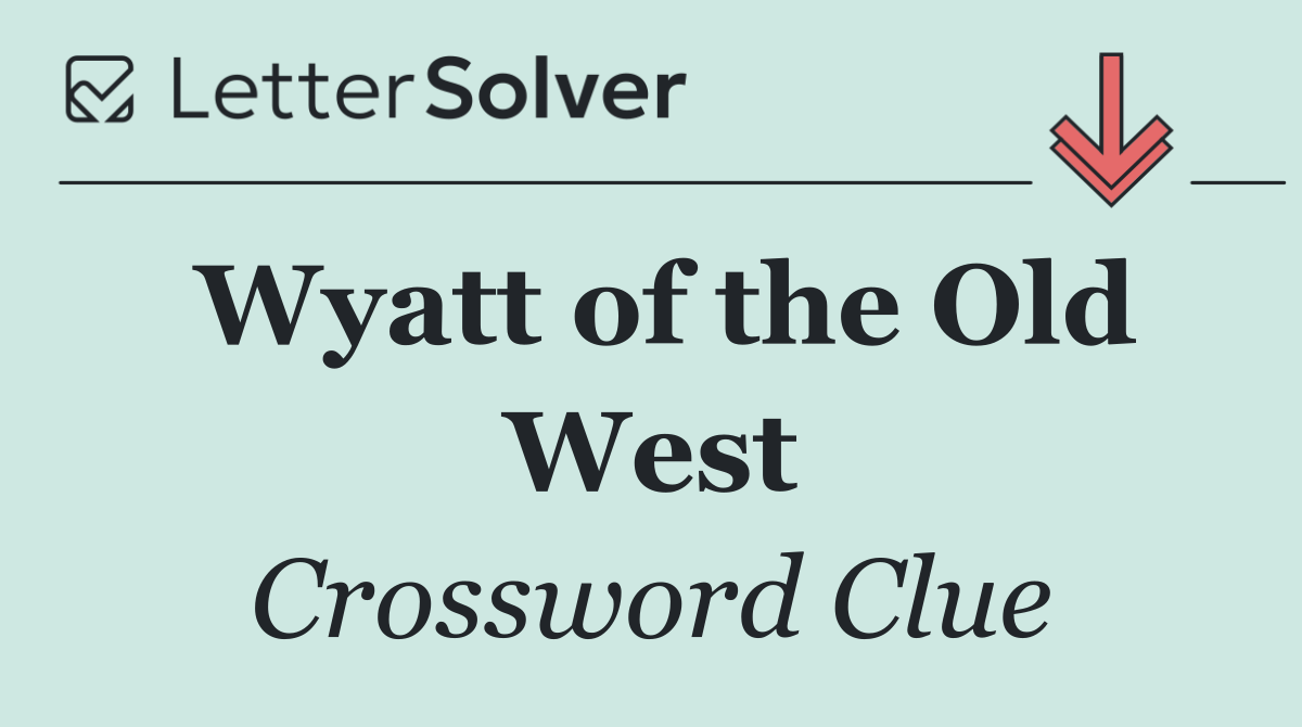 Wyatt of the Old West
