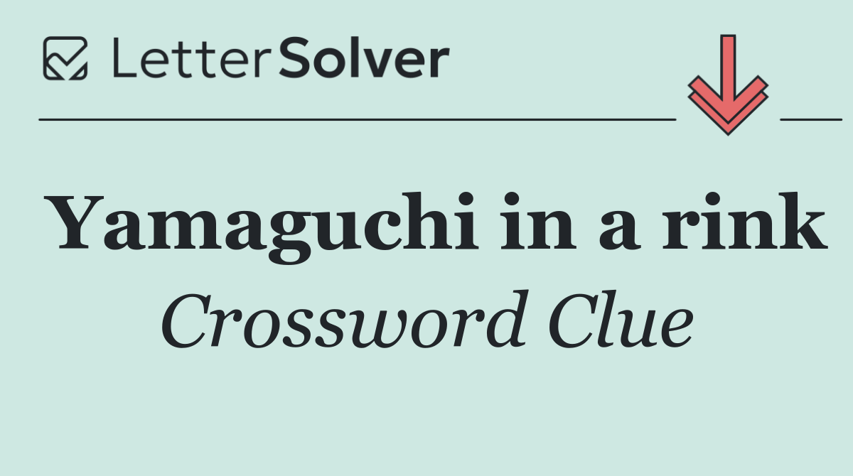 Yamaguchi in a rink