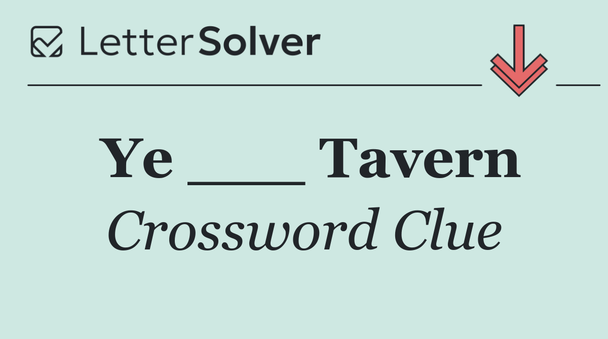 Ye ___ Tavern