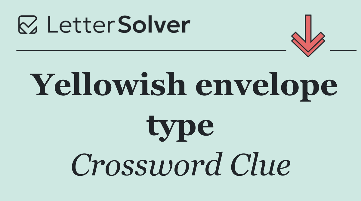 Yellowish envelope type