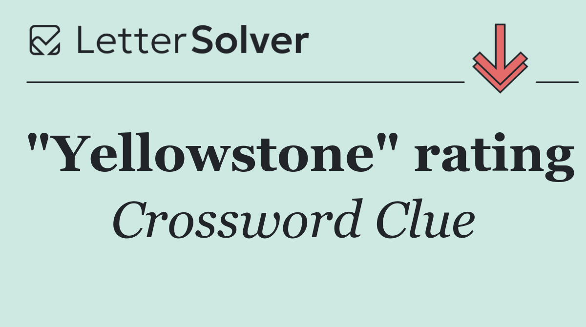 "Yellowstone" rating