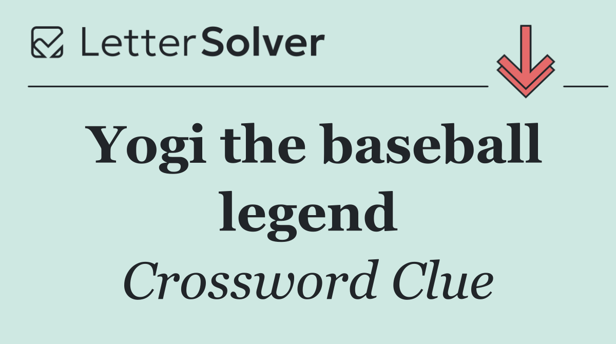 Yogi the baseball legend