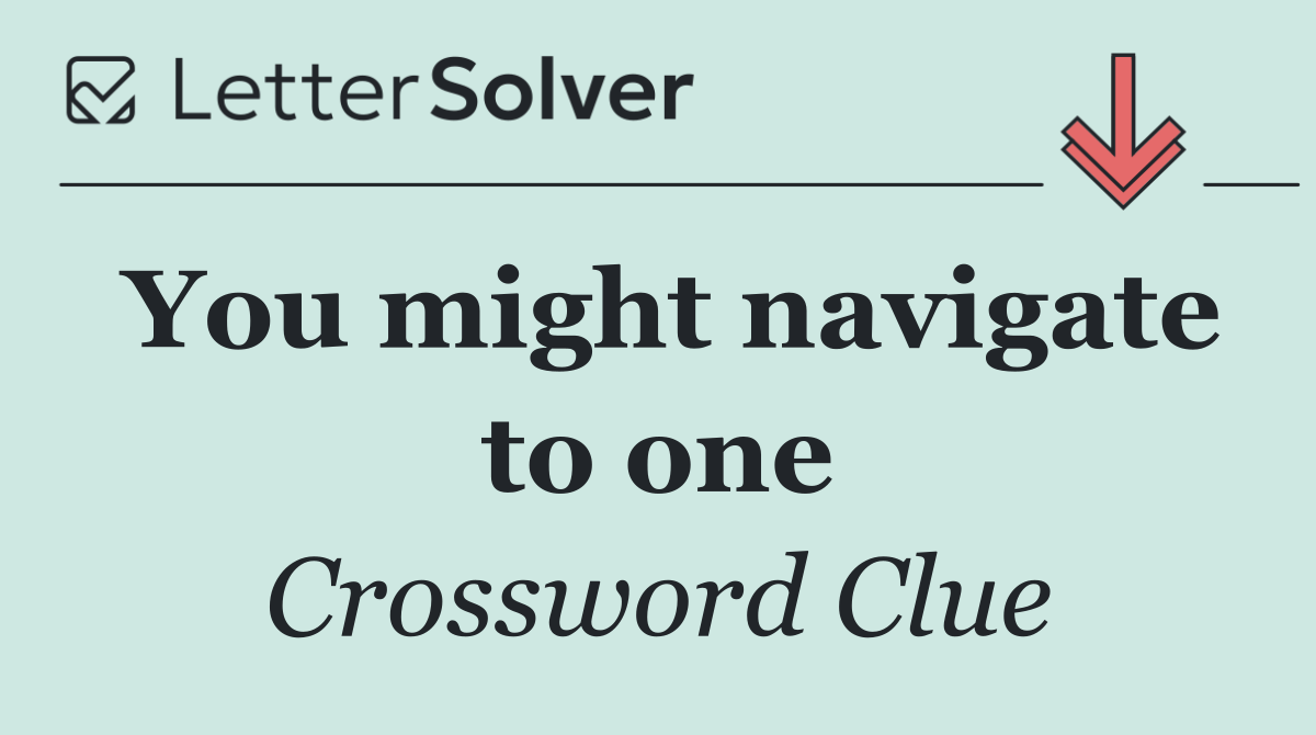 You might navigate to one