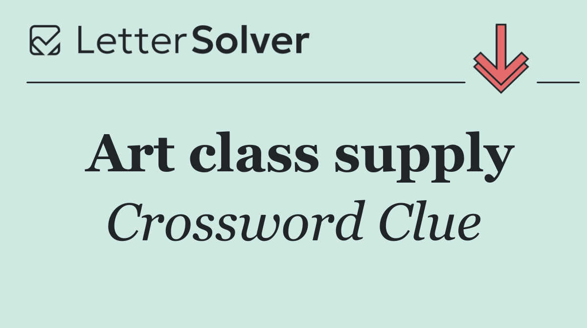 Art class supply