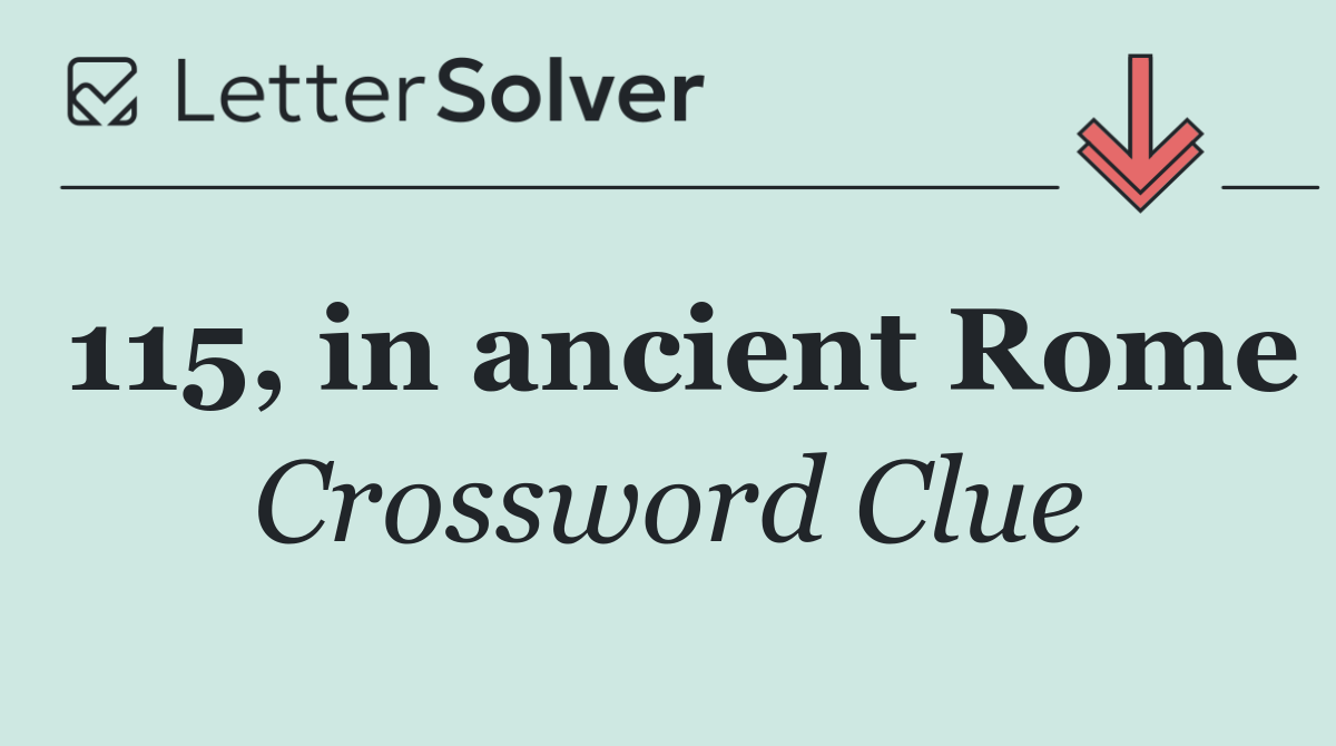 115, in ancient Rome