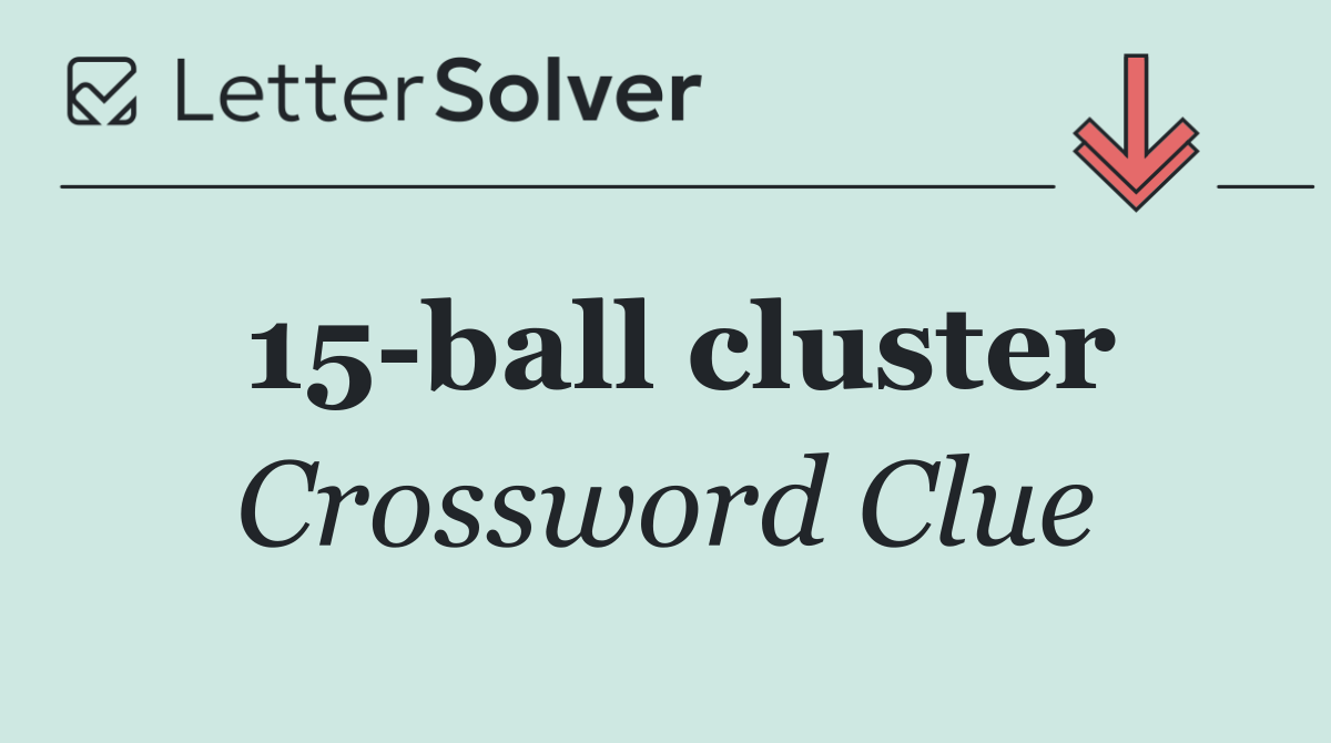 15 ball cluster
