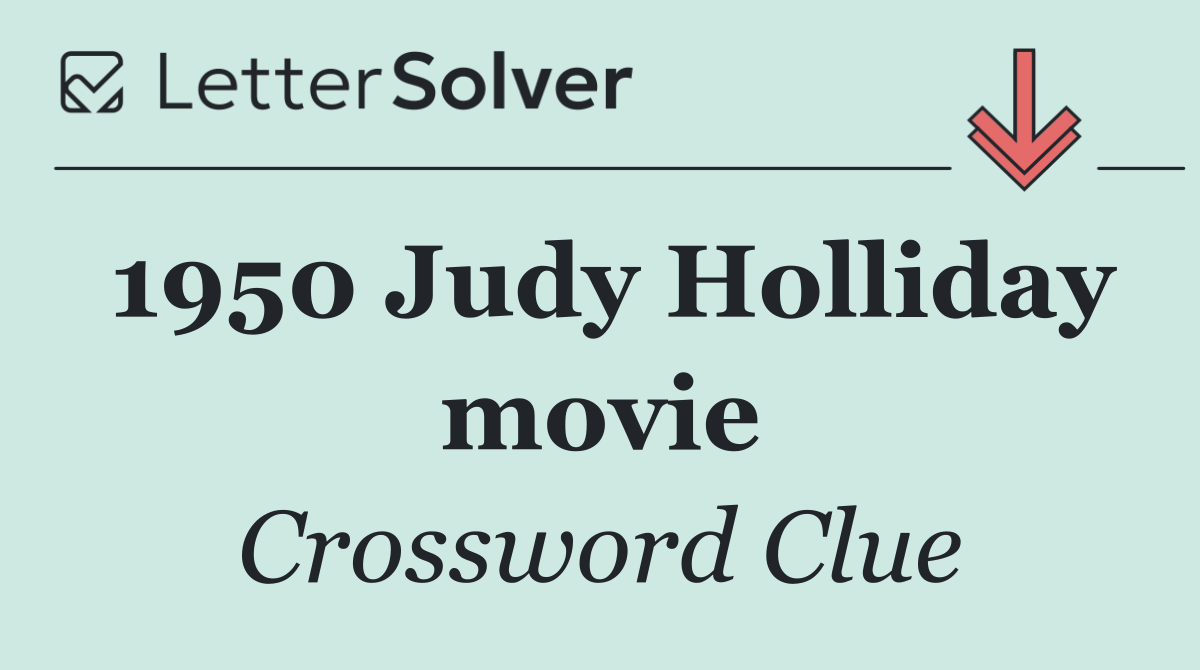 1950 Judy Holliday movie