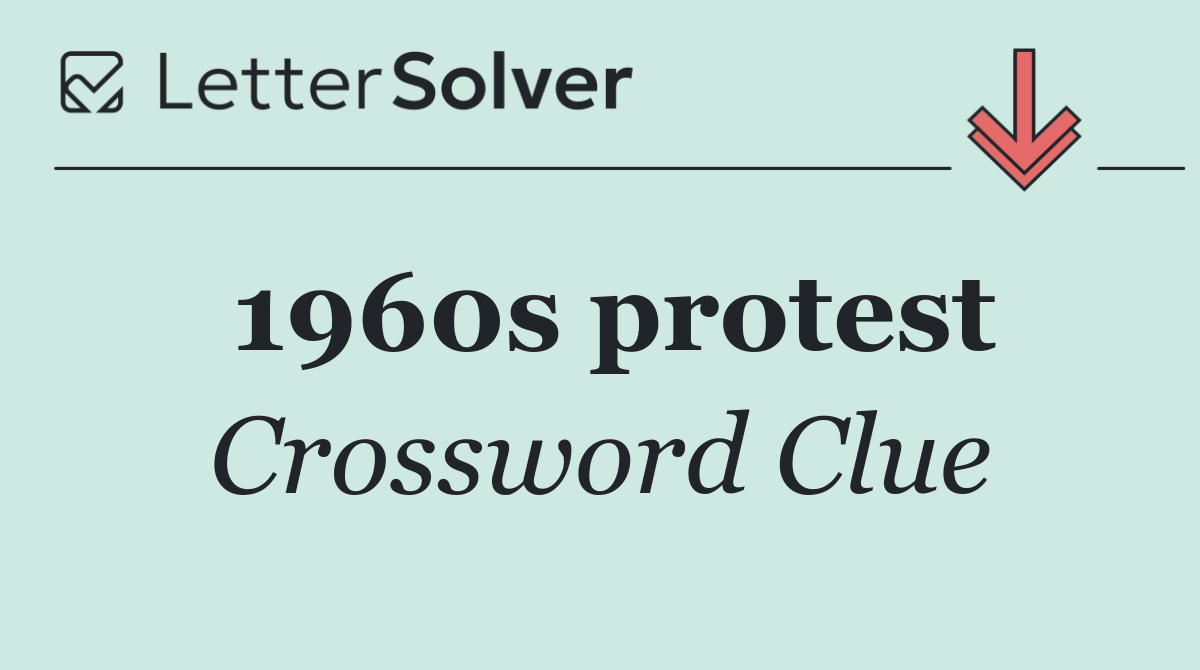 1960s protest