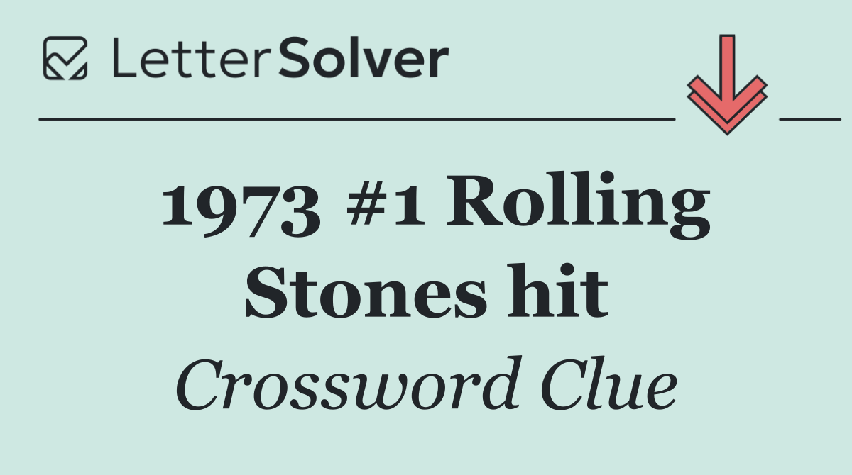 1973 #1 Rolling Stones hit