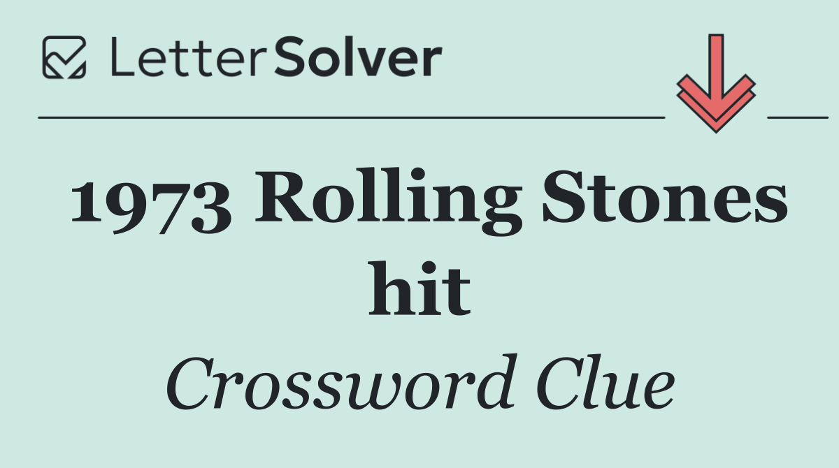 1973 Rolling Stones hit