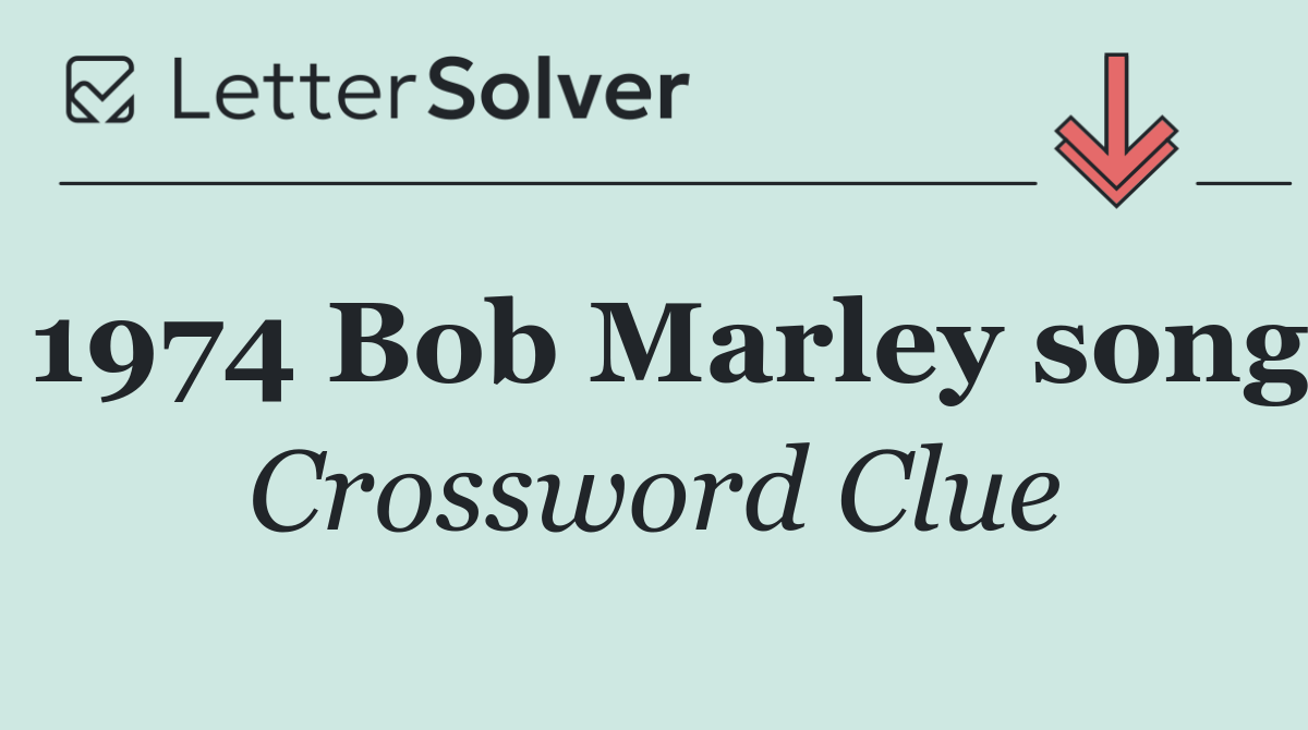 1974 Bob Marley song