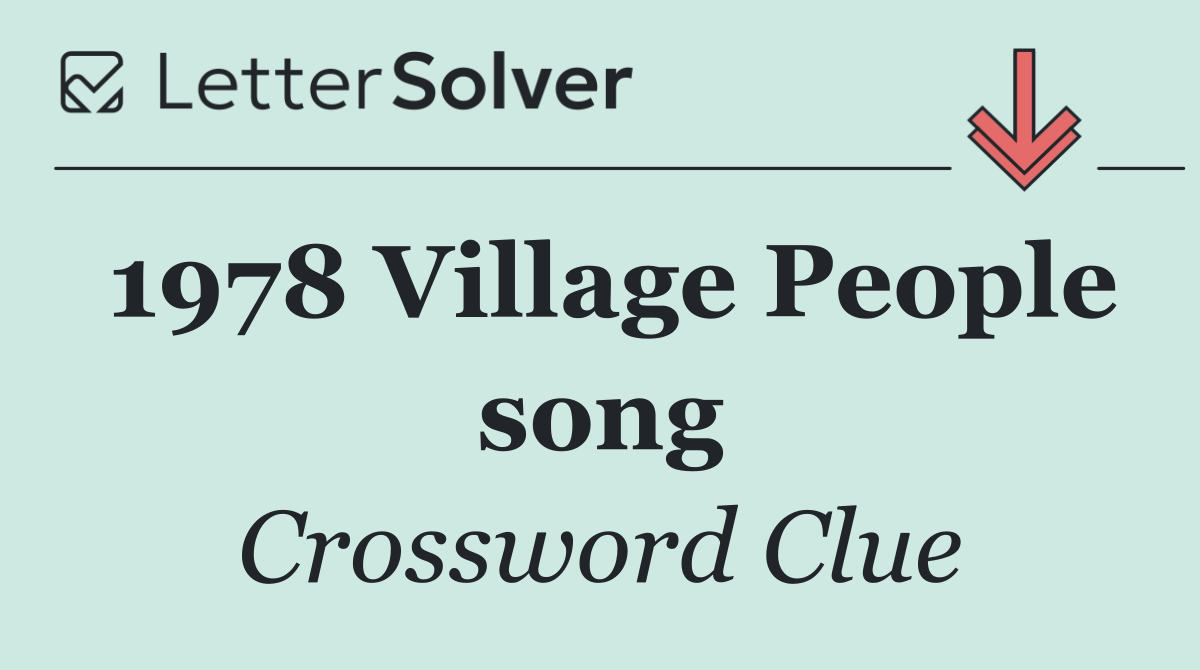 1978 Village People song