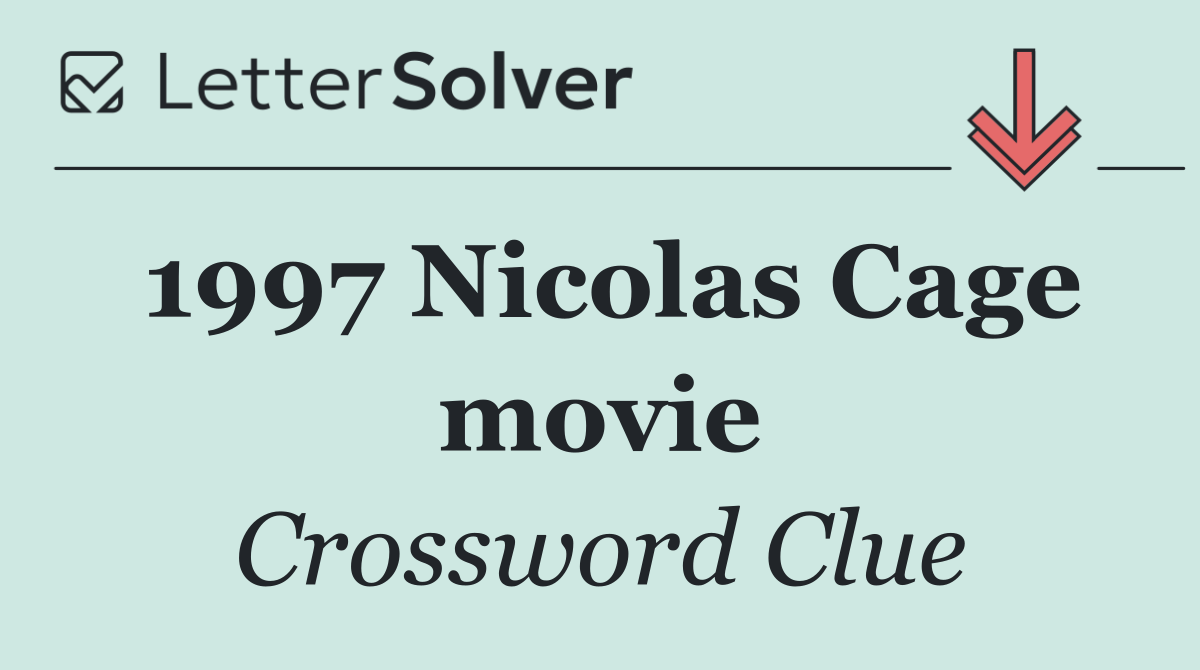 1997 Nicolas Cage movie