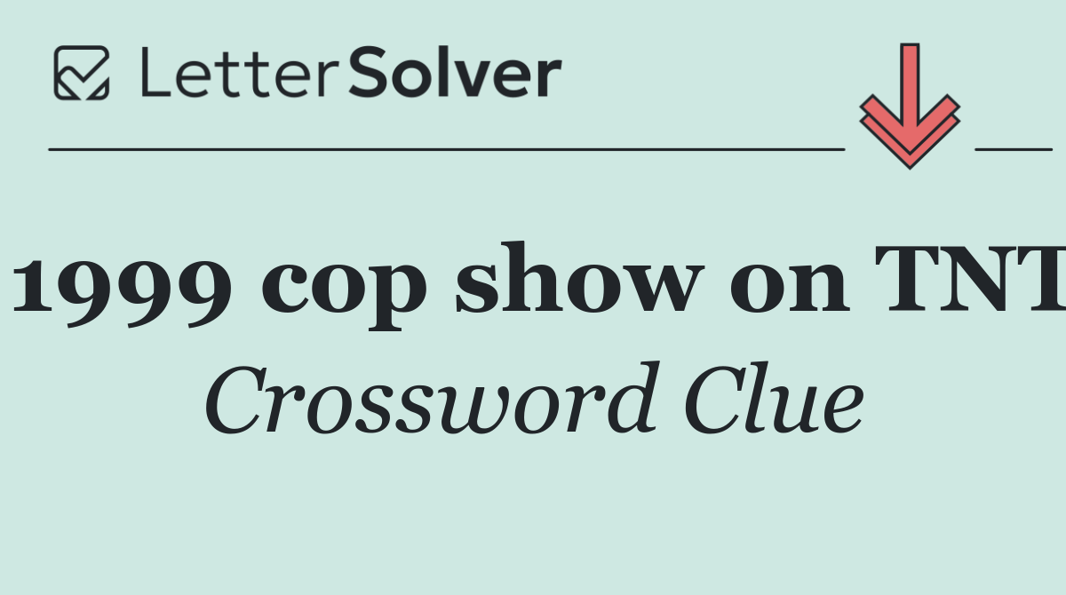 1999 cop show on TNT