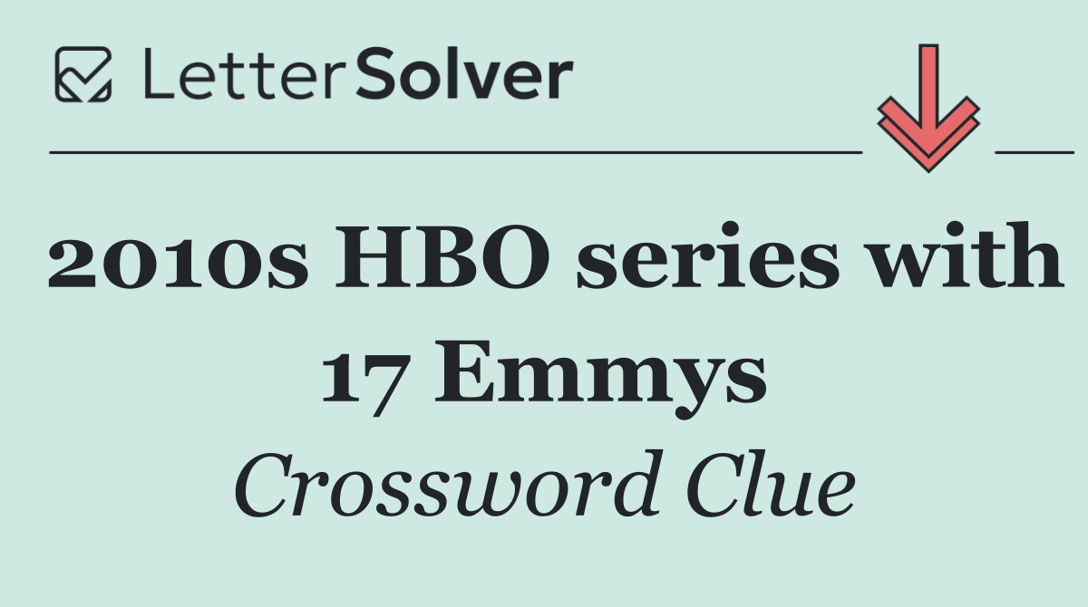2010s HBO series with 17 Emmys