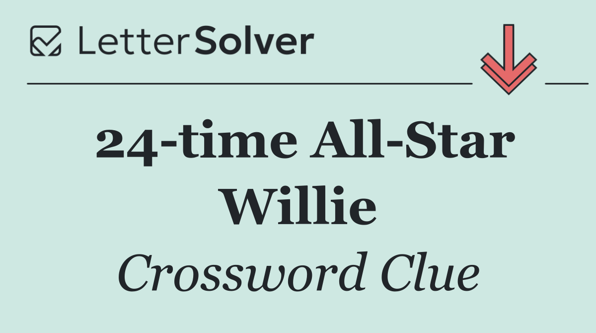 24 time All Star Willie