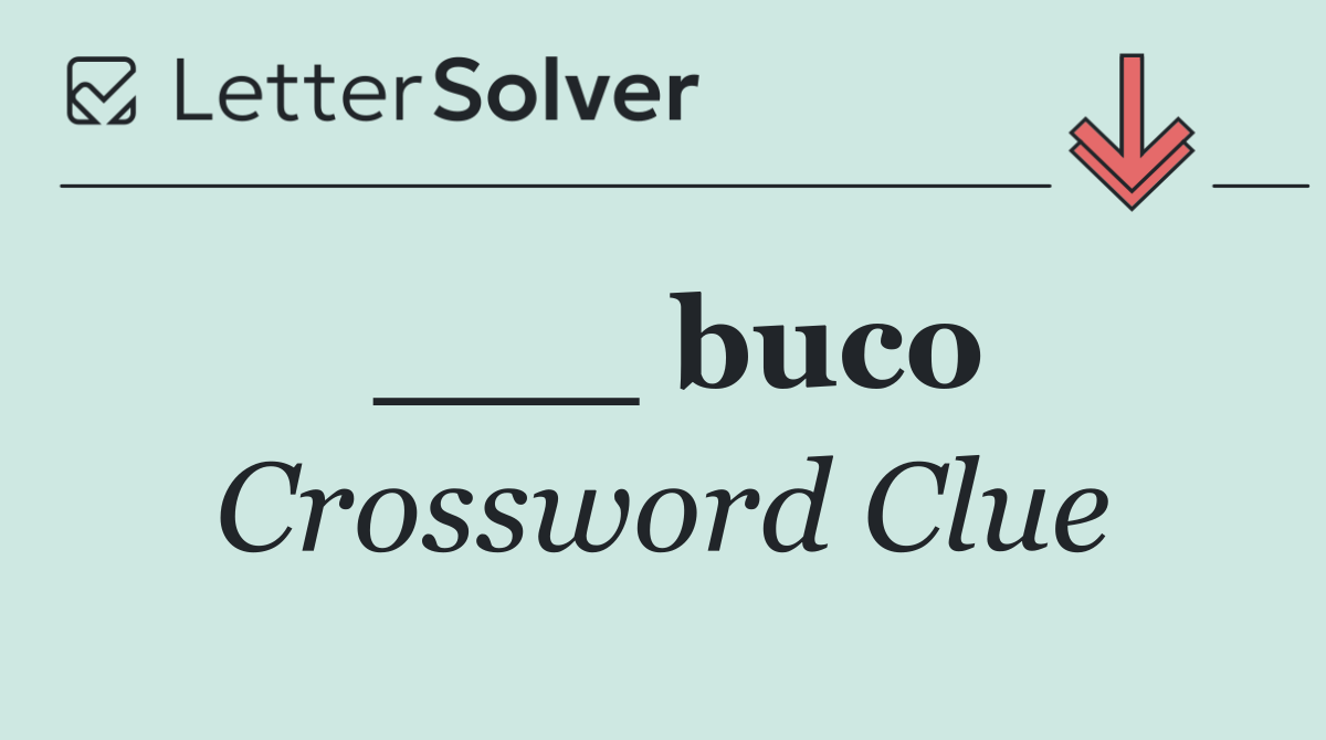 ___ buco