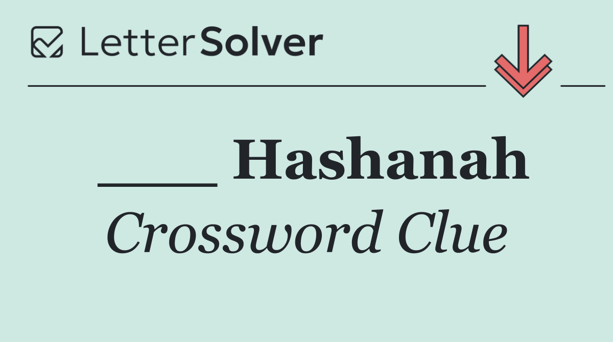 ___ Hashanah