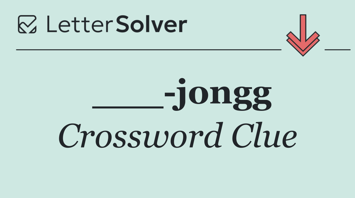 ___ jongg