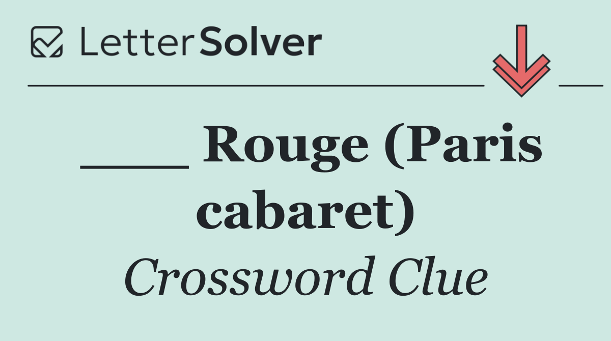 ___ Rouge (Paris cabaret)
