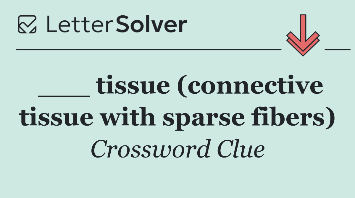 ___ tissue (connective tissue with sparse fibers)