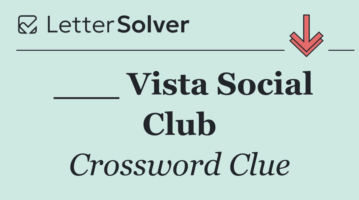 ___ Vista Social Club