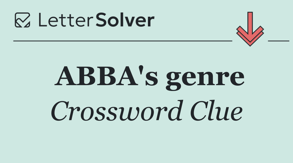 ABBA's genre