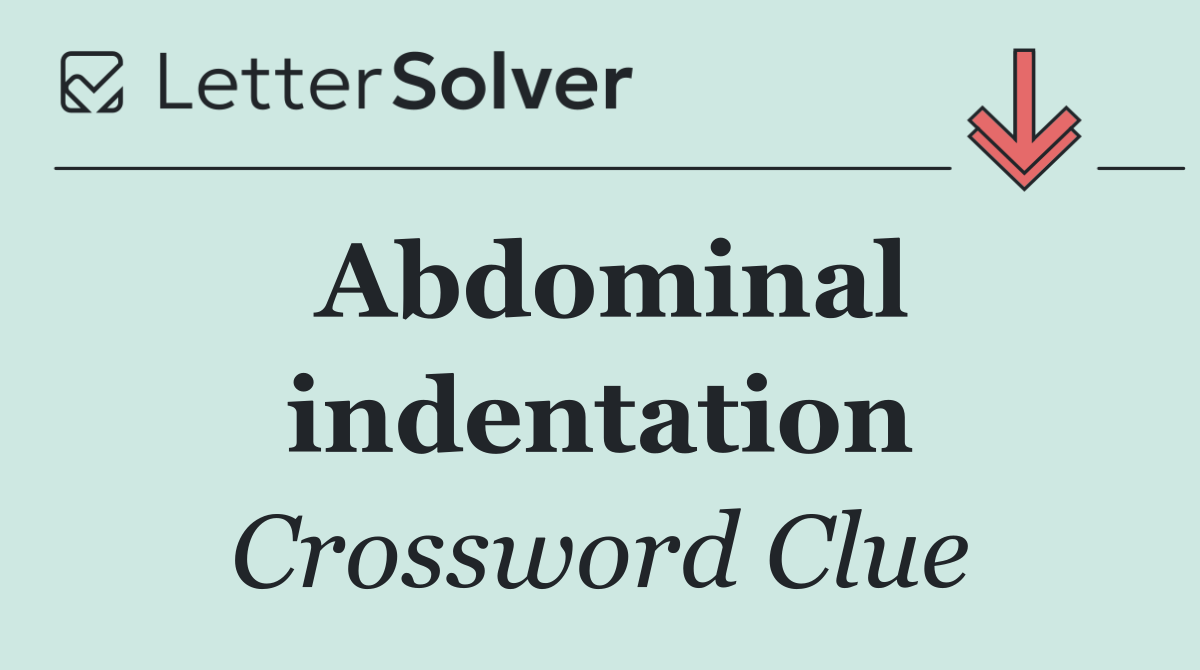 Abdominal indentation