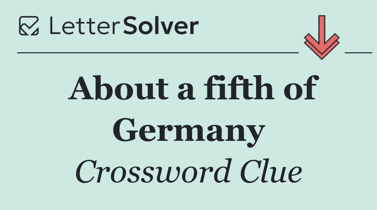 About a fifth of Germany