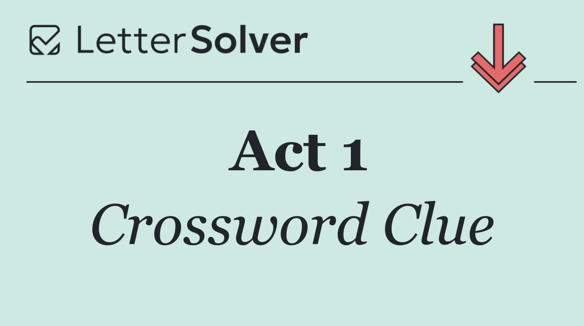 Act 1
