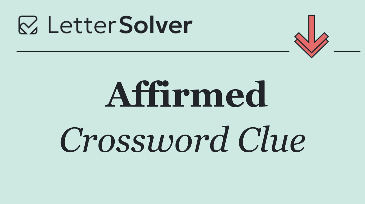 Affirmed