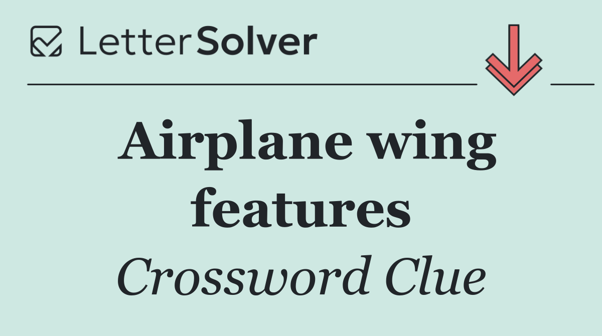 Airplane wing features