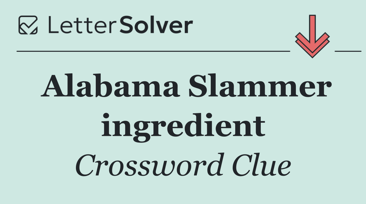 Alabama Slammer ingredient