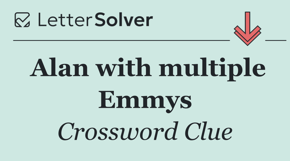 Alan with multiple Emmys