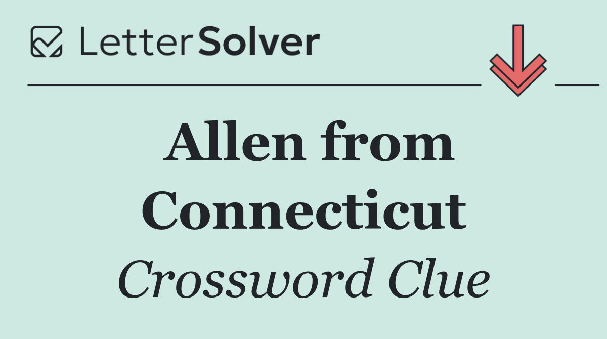 Allen from Connecticut