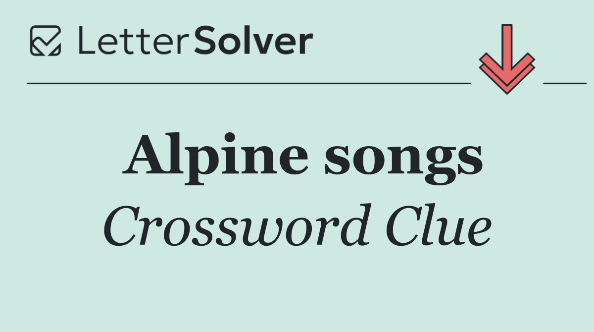 Alpine songs