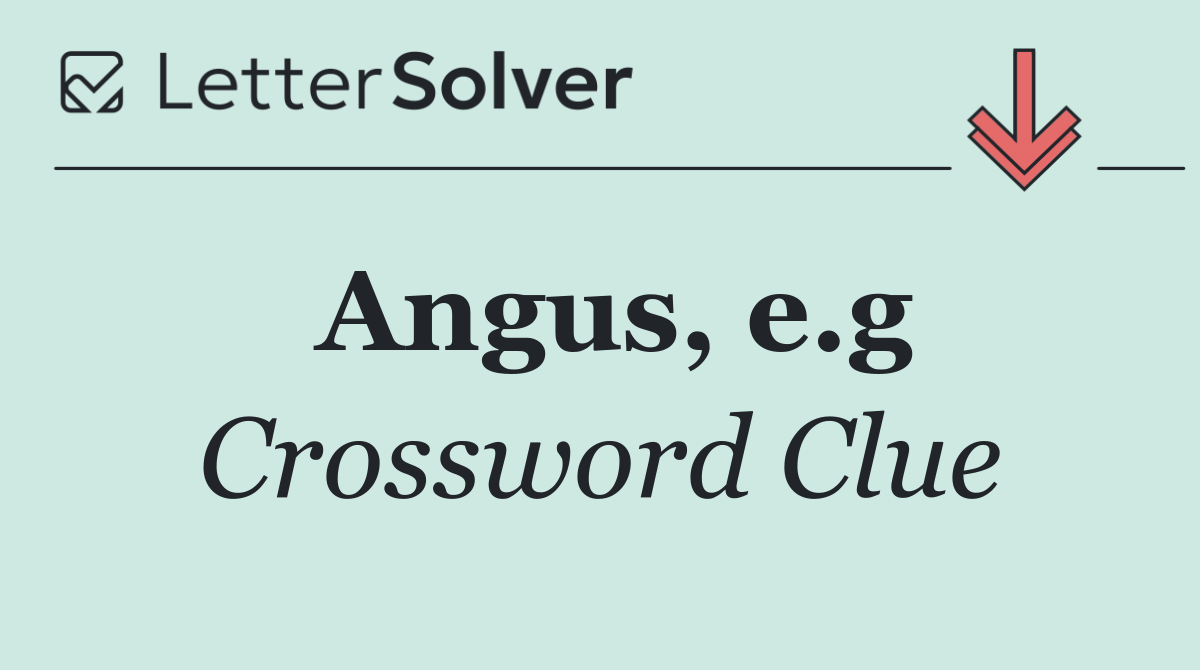 Angus, e.g