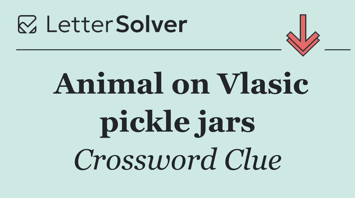 Animal on Vlasic pickle jars