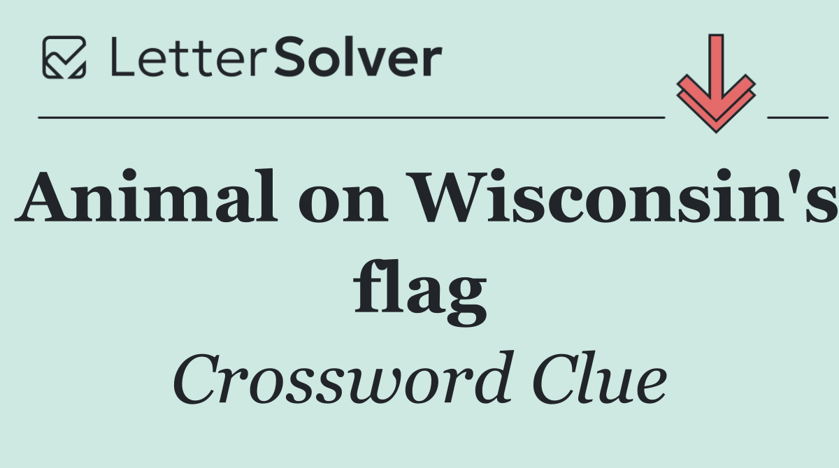 Animal on Wisconsin's flag
