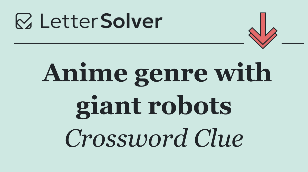 Anime genre with giant robots