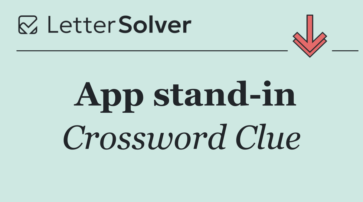 App stand in