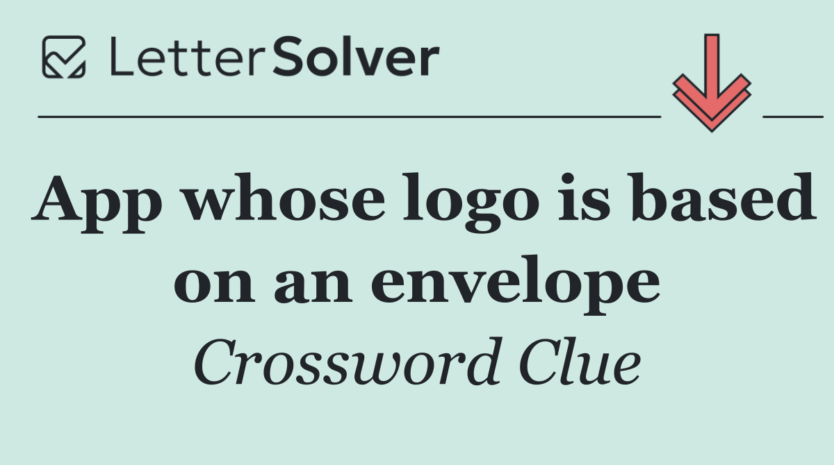 App whose logo is based on an envelope