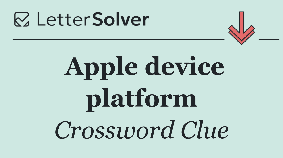 Apple device platform