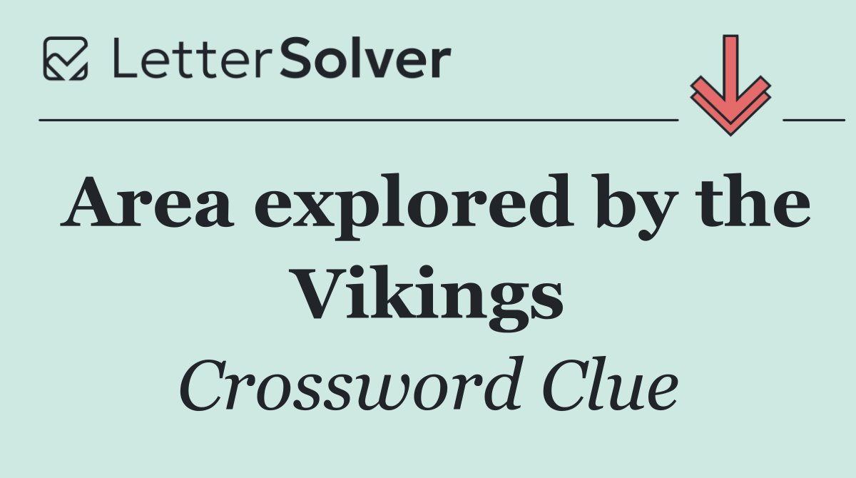 Area explored by the Vikings
