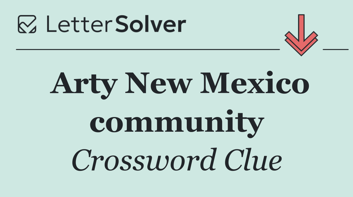 Arty New Mexico community