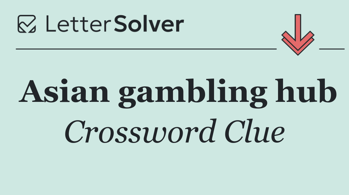 Asian gambling hub