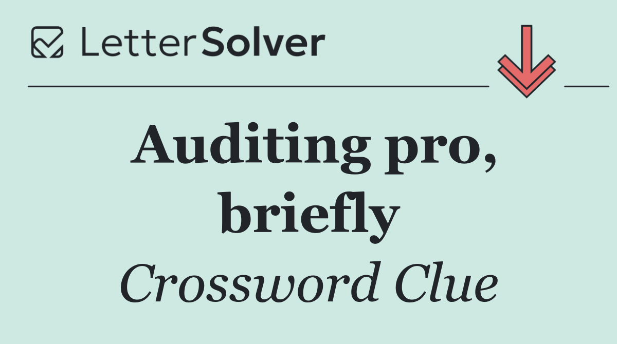 Auditing pro, briefly