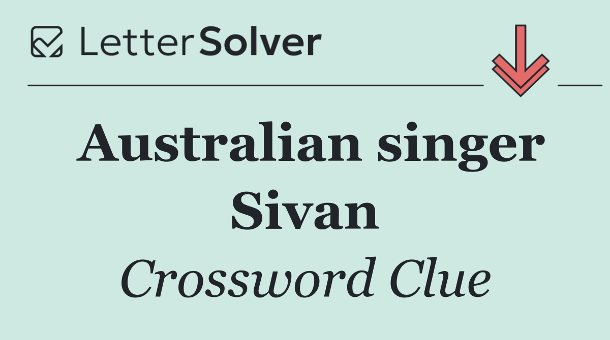 Australian singer Sivan