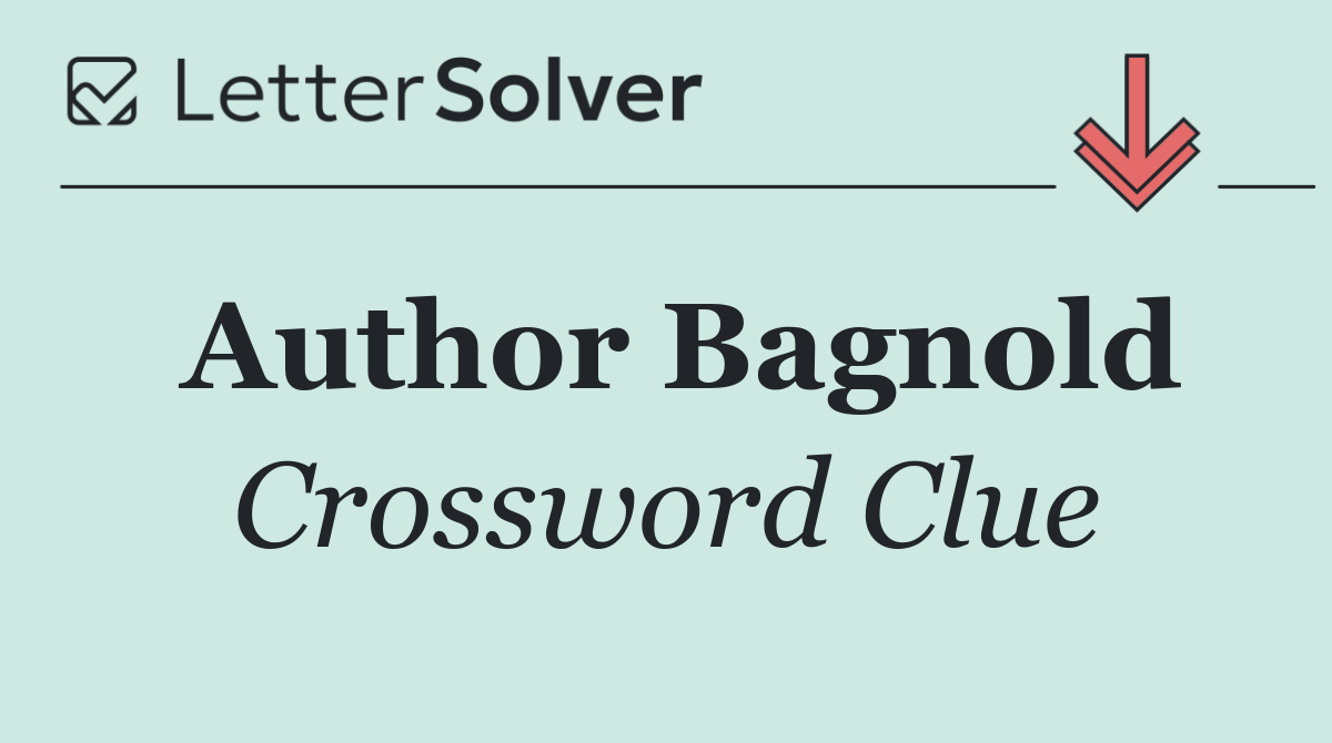 Author Bagnold