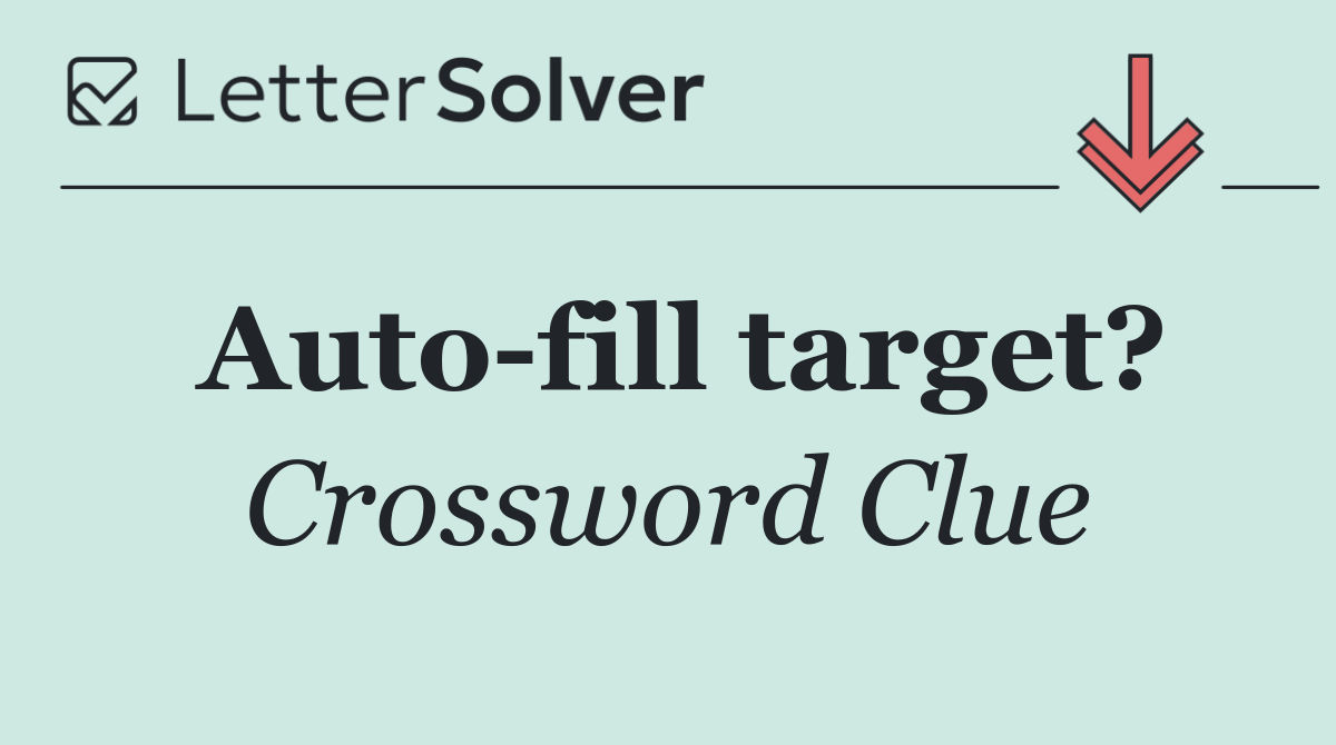 Auto fill target?